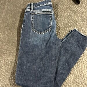 Joe’s skinny raw hem jeans